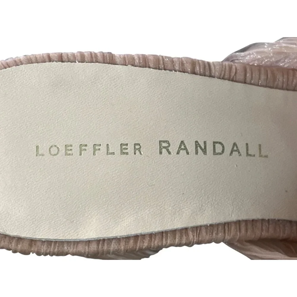 Loeffler Randall Penny Pleated Bow Heel Blush Pink Womens Size 7 - Picture 6 of 10